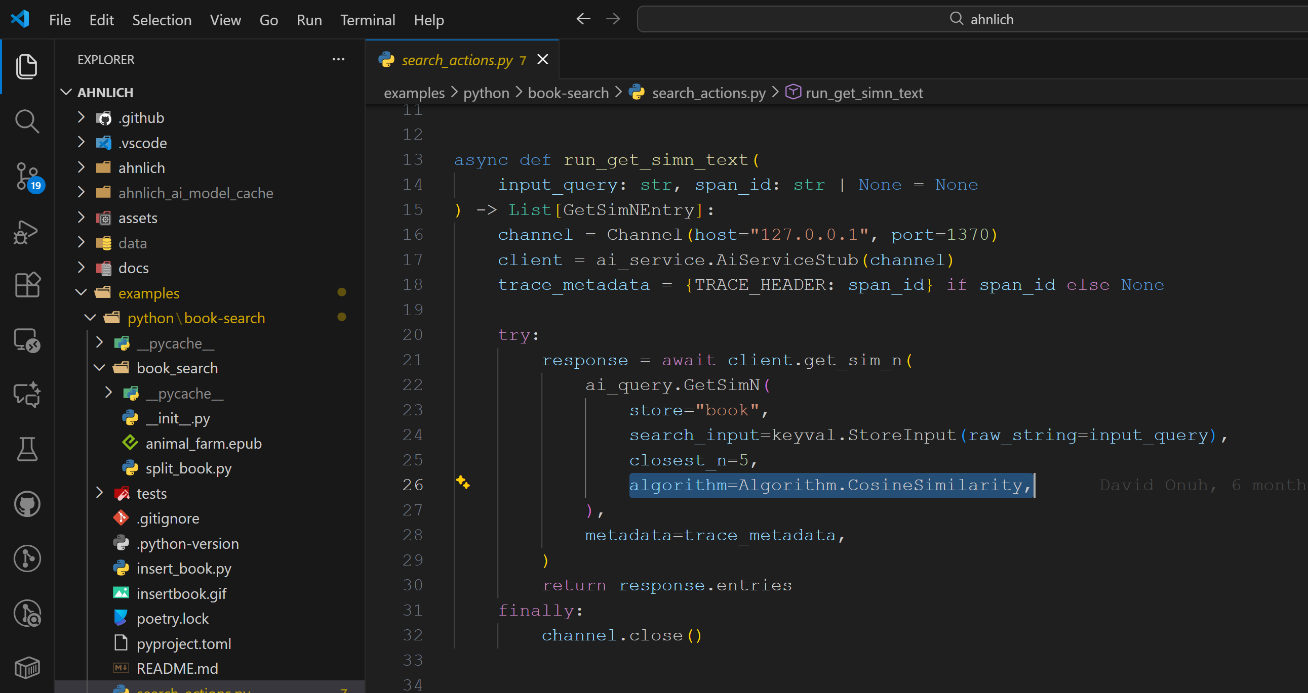 Example for Configure similarity score-0