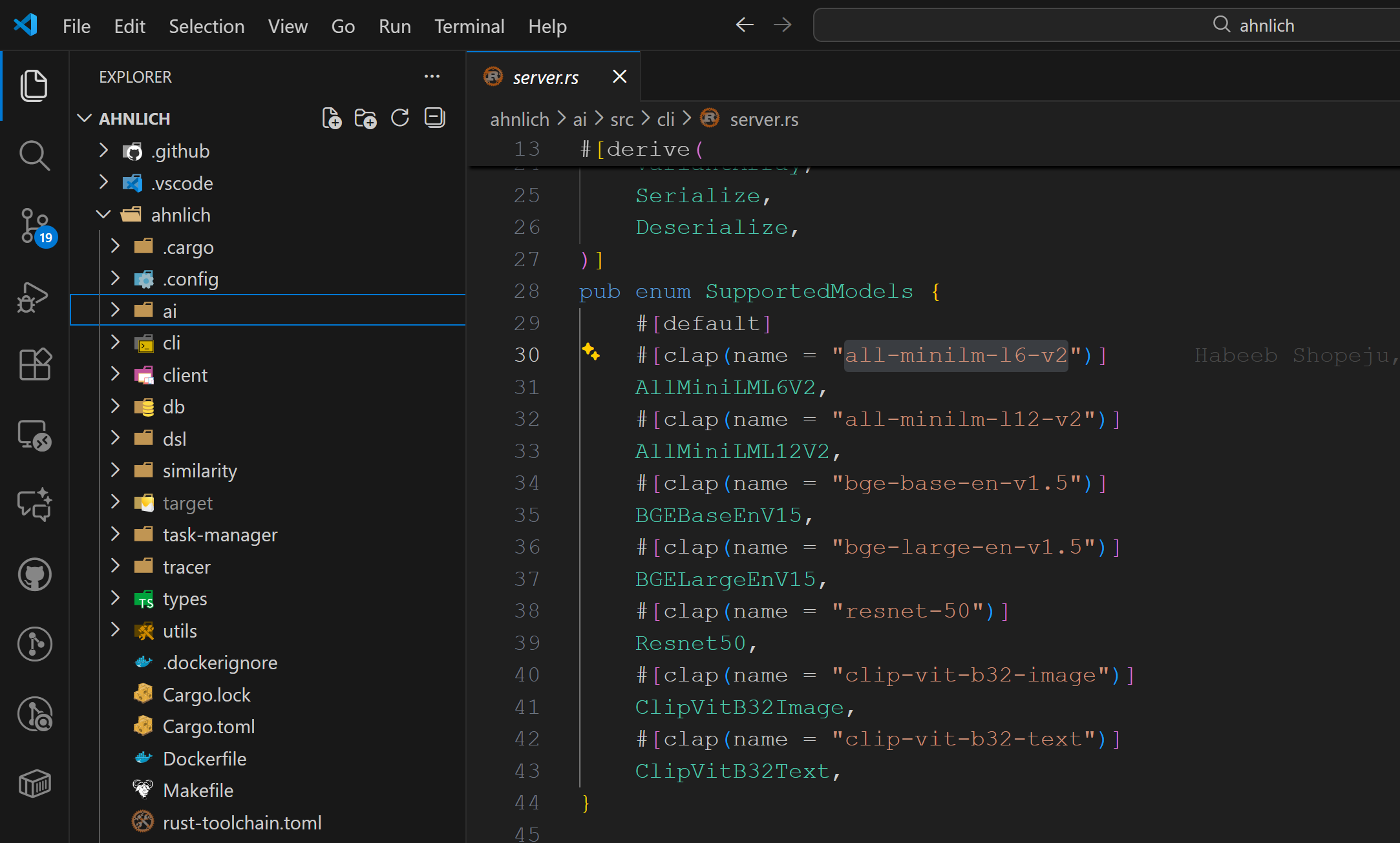 Example for Utilize custom AI models-0